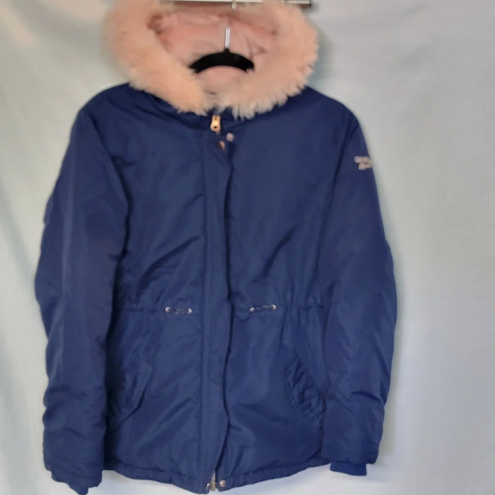 OshKosh B'gosh Navy Parka With Pink Fur